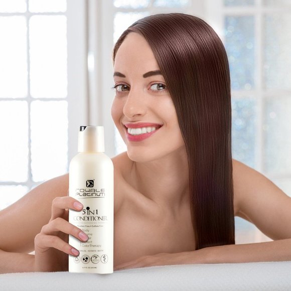 ROYALE PLATINUM 5 IN 1 CONDITIONER-ARGAN OIL-KERATIN-BIOTIN-6.77 fl oz/200ml-NEW - Picture 4 of 4